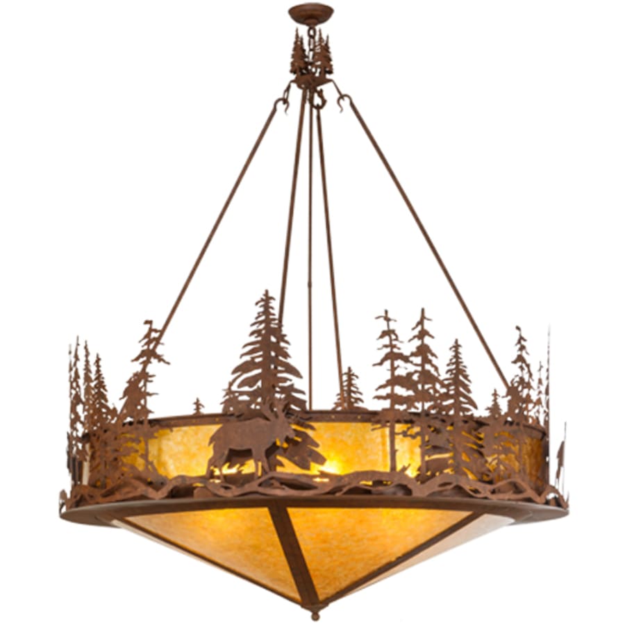 Moose At Dusk 6-Light 54" Wide Pendant
