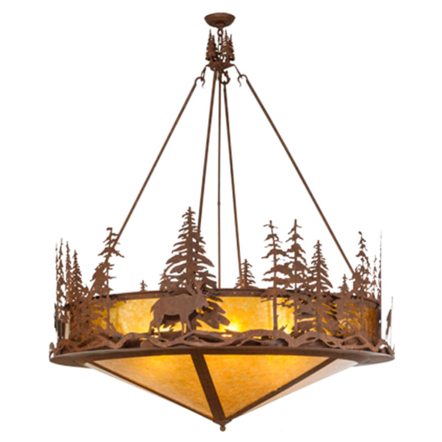 Moose At Dusk 6-Light 54" Wide Pendant