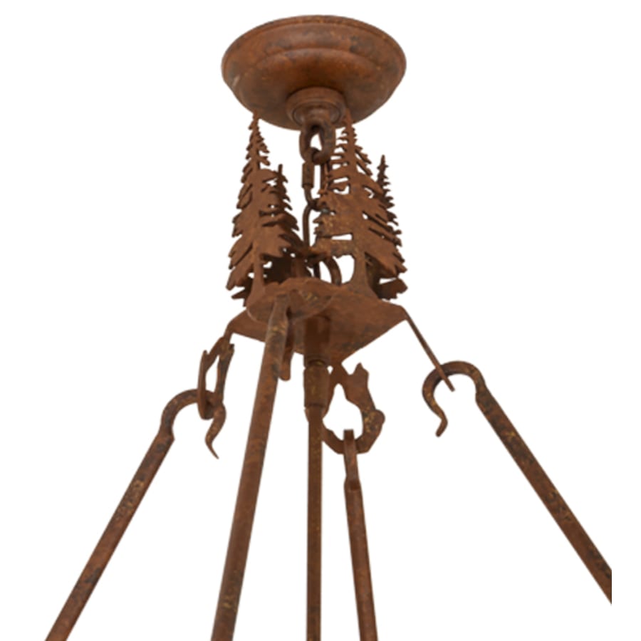 Moose At Dusk 6-Light 54" Wide Pendant