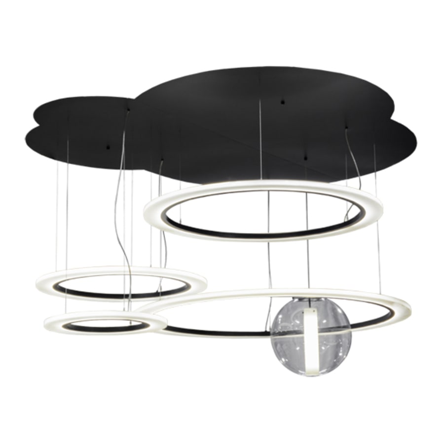 Bola 84" Wide Abstract Multi-Light Pendant