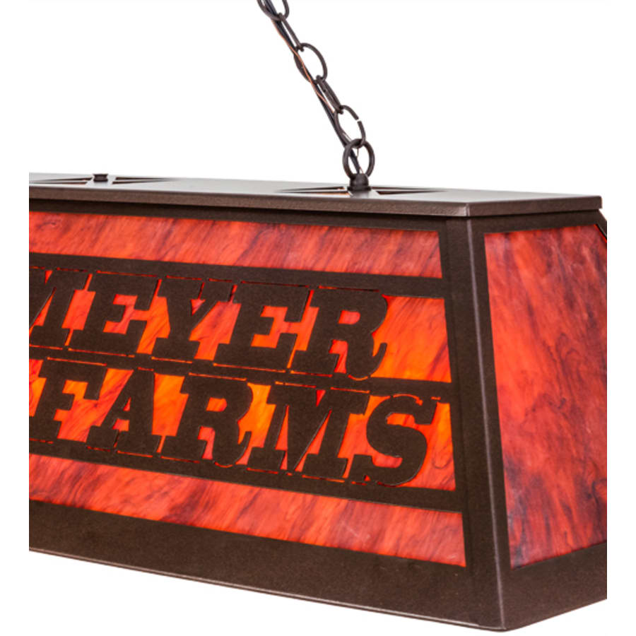 Personalized 9-Light 48" Wide Linear Pendant
