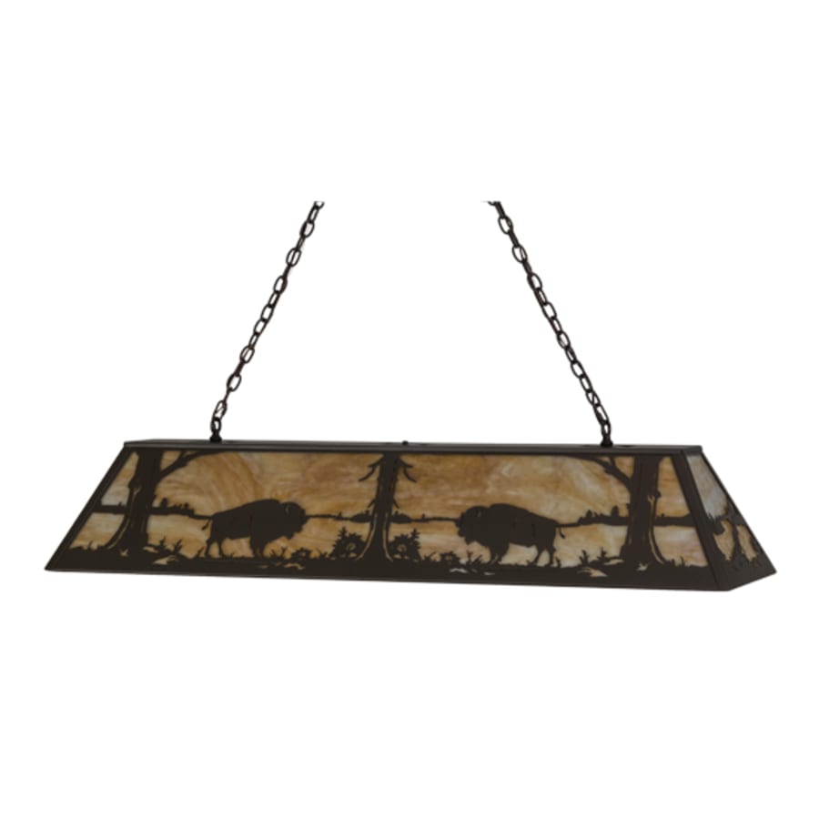 Buffalo At Lake 9-Light 60" Wide Linear Pendant