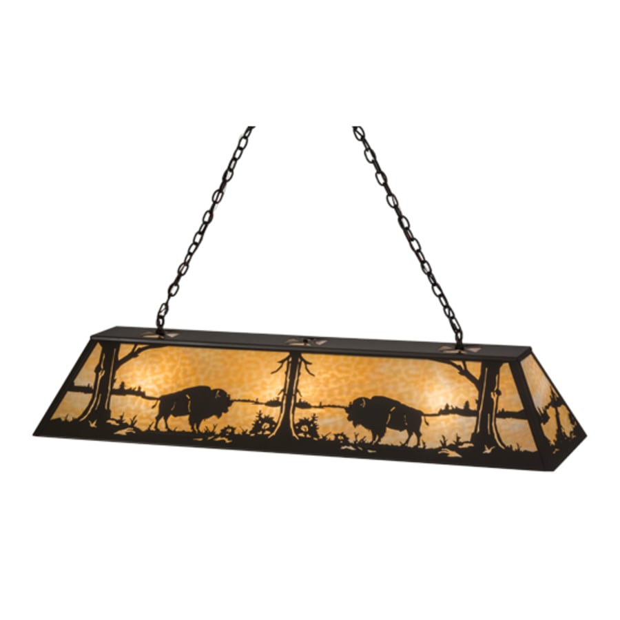 Buffalo At Lake 9-Light 60" Wide Linear Pendant