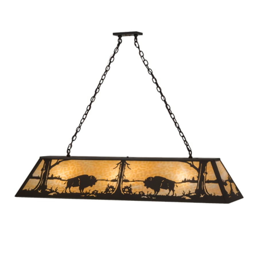 Buffalo At Lake 9-Light 60" Wide Linear Pendant