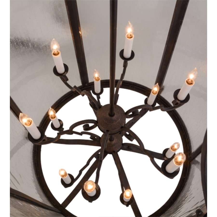 Dubrek 12-Light 33" Wide Taper Candle Pendant