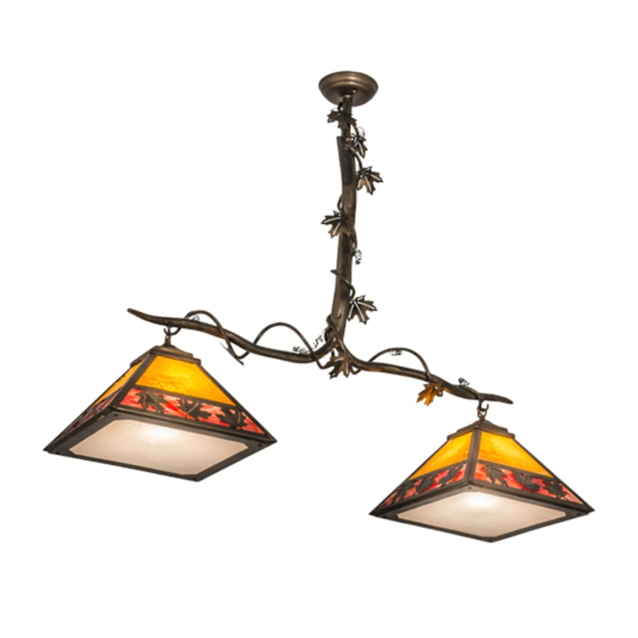 Maple Leaf 2-Light 42" Wide Linear Pendant