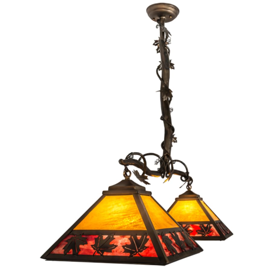 Maple Leaf 2-Light 42" Wide Linear Pendant