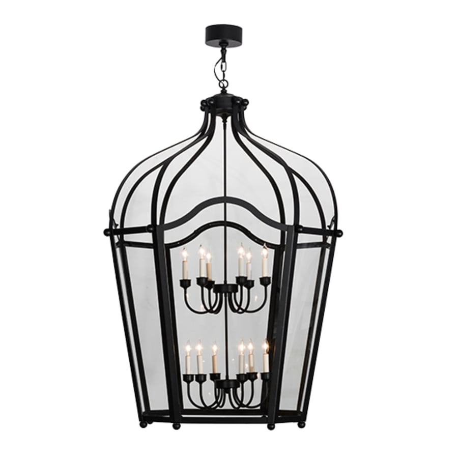 Citadel 12-Light 42" Wide Taper Candle Pendant detail view 6