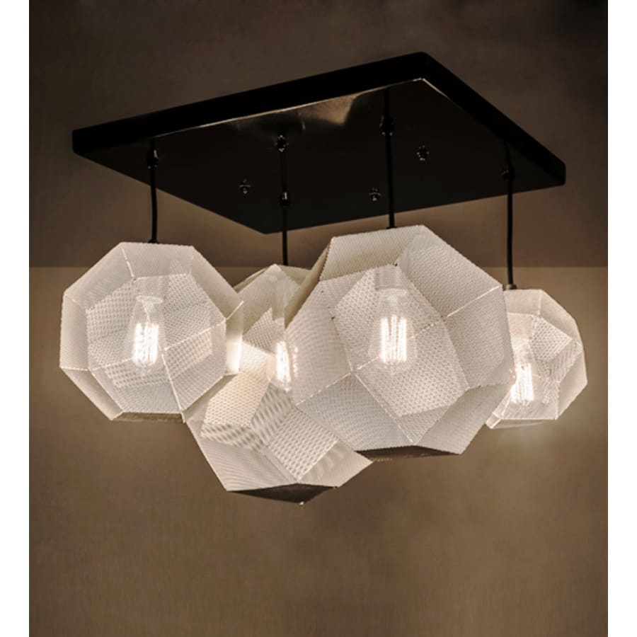 Nidos Struttura 4-Light 30" Wide Abstract Pendant Light