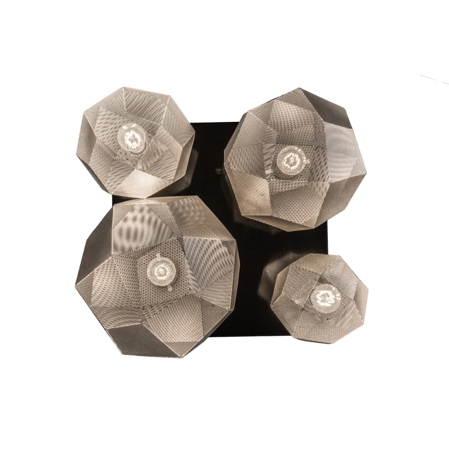 Nidos Struttura 4-Light 30" Wide Abstract Pendant Light