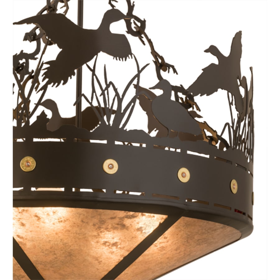 Ducks in Flight 4-Light 24" Wide Pendant