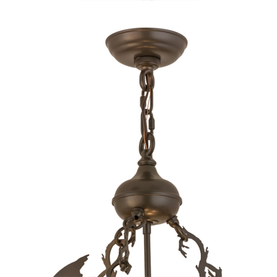 Ducks in Flight 4-Light 24" Wide Pendant