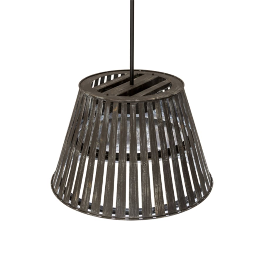 Peach Basket 3-Light 31" Wide Wood Pendant