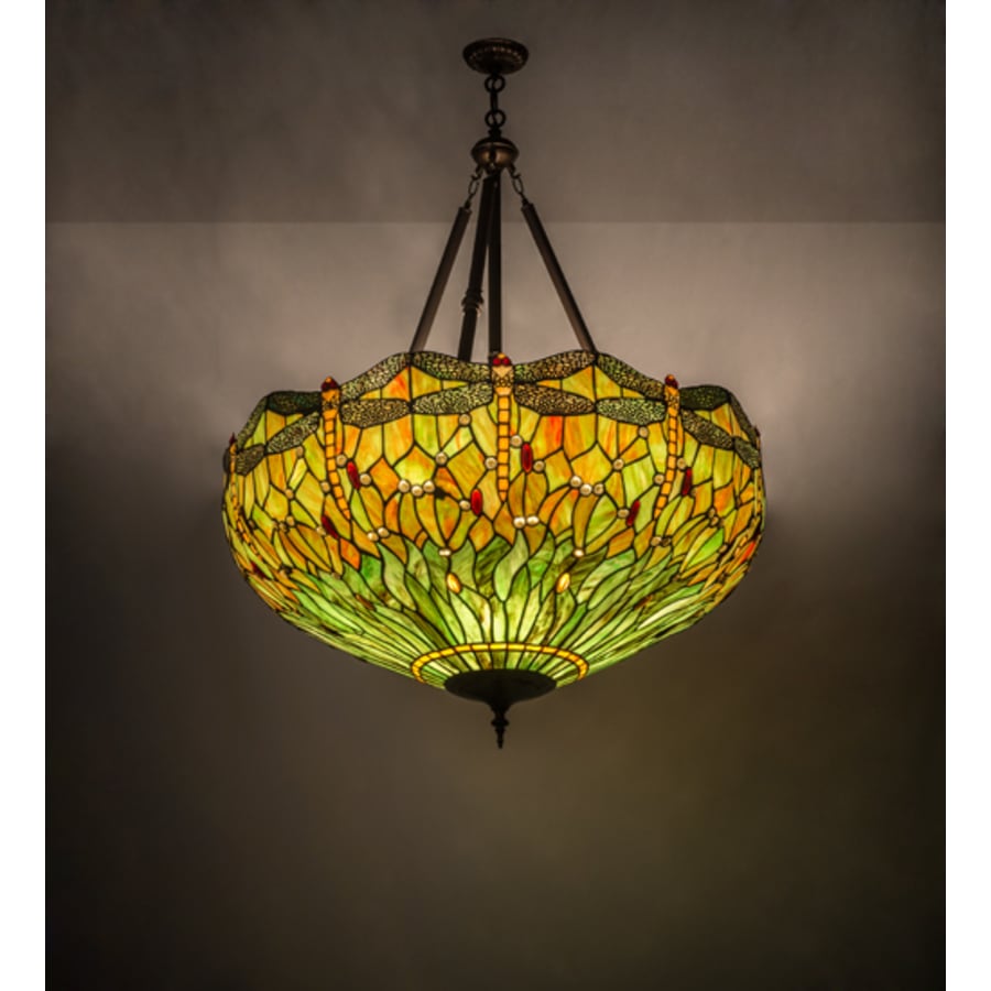 Tiffany Hanginghead Dragonfly 4-Light 38" Wide Pendant
