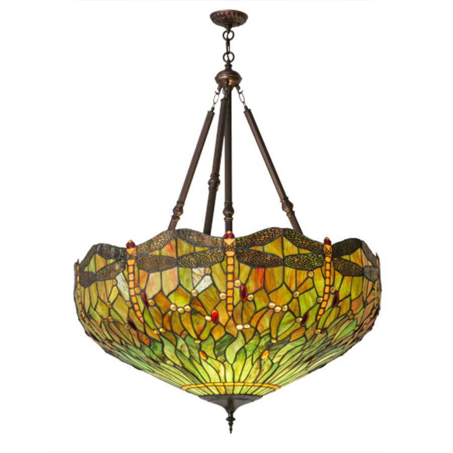 Tiffany Hanginghead Dragonfly 4-Light 38" Wide Pendant