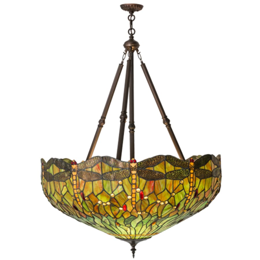 Tiffany Hanginghead Dragonfly 4-Light 38" Wide Pendant