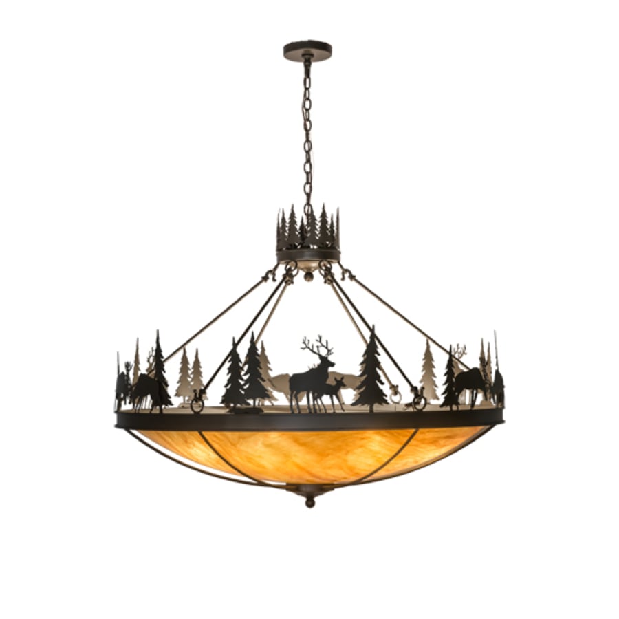 Deer Family 8-Light 48" Wide Pendant