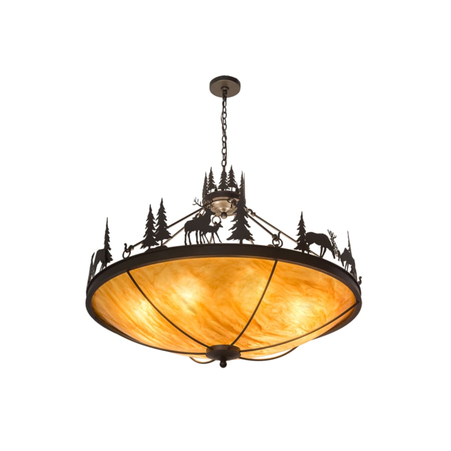 Deer Family 8-Light 48" Wide Pendant