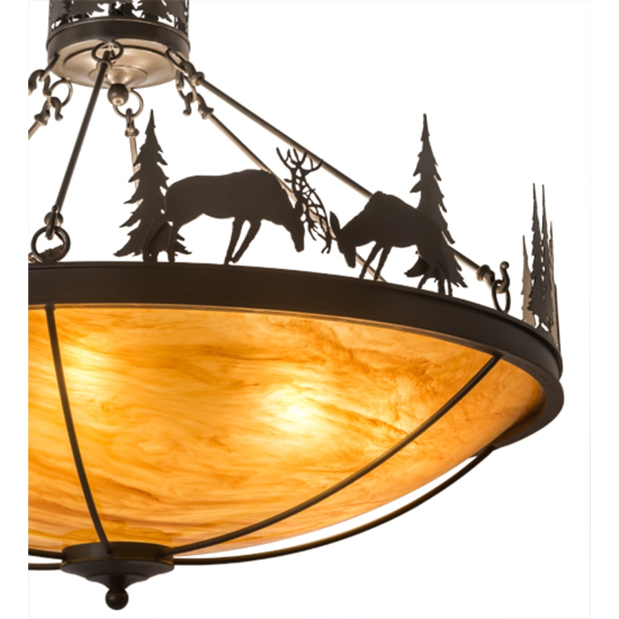 Deer Family 8-Light 48" Wide Pendant