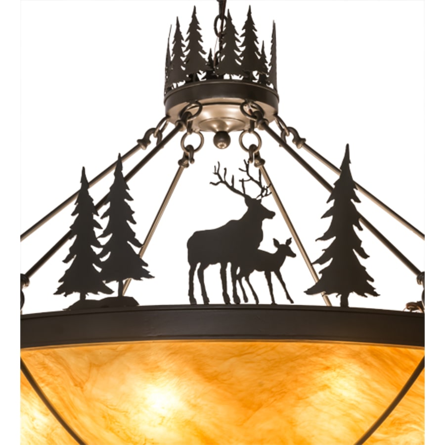 Deer Family 8-Light 48" Wide Pendant