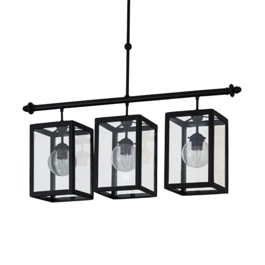 Quadrato Bloc 3-Light 39" Wide Linear Pendant