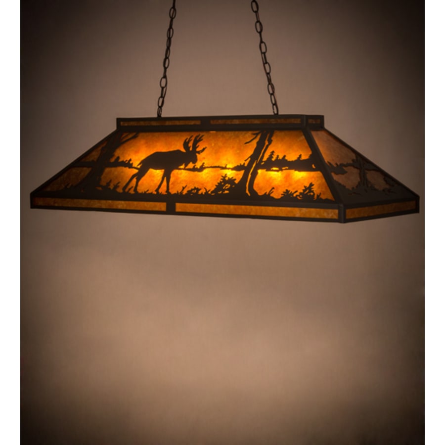 Moose and Black Bear 9-Light 48" Wide Linear Pendant