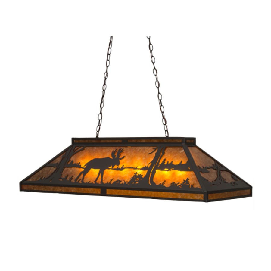 Moose and Black Bear 9-Light 48" Wide Linear Pendant