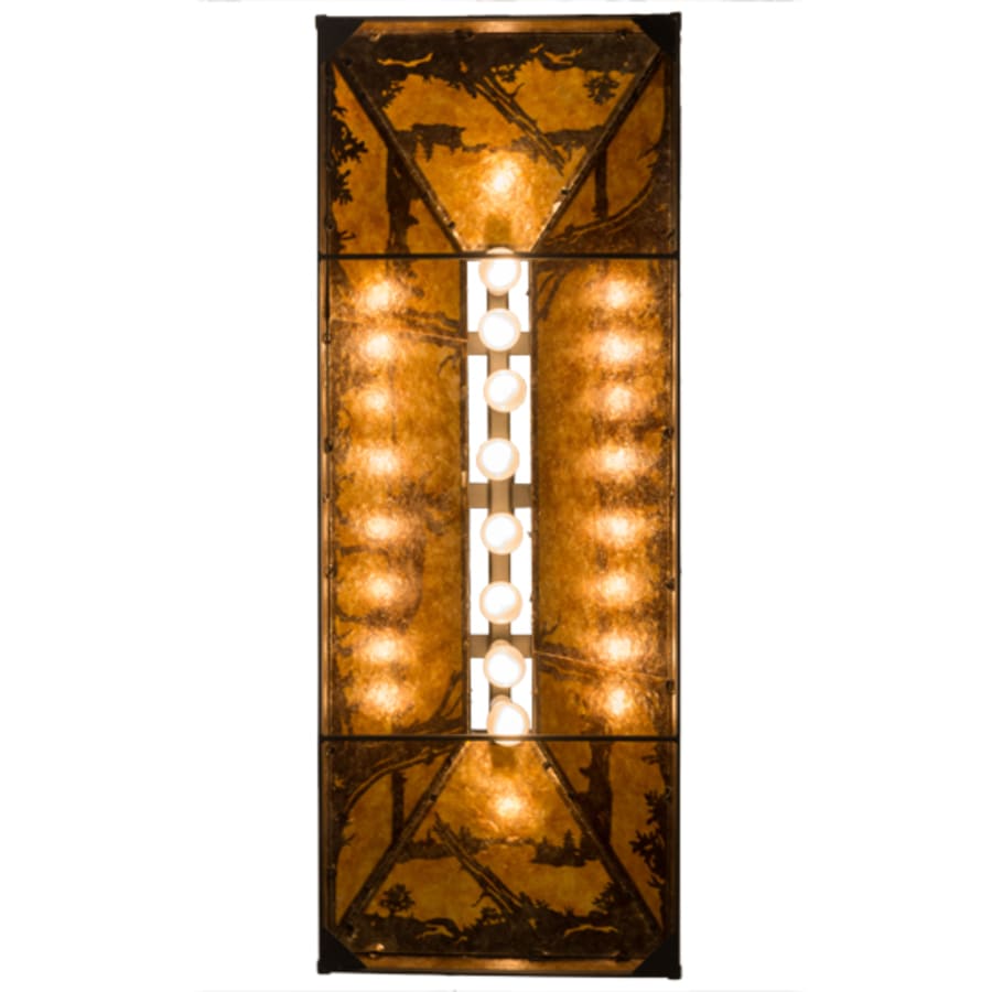 Moose and Black Bear 9-Light 48" Wide Linear Pendant