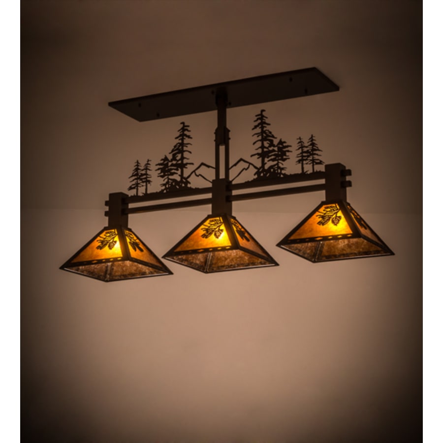 Tall Pines 3-Light 45" Wide Linear Pendant