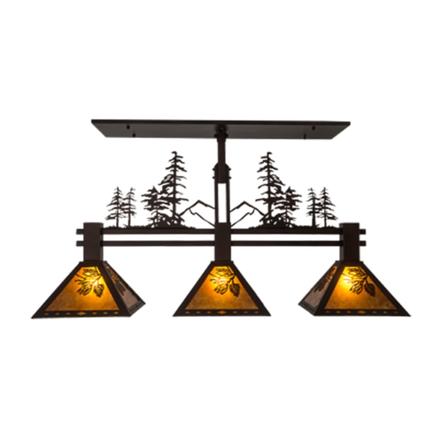Tall Pines 3-Light 45" Wide Linear Pendant