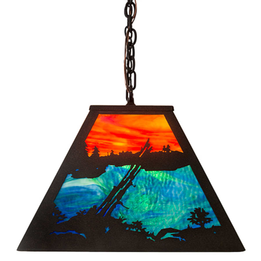 linear pendant shown as a main product image for long counters