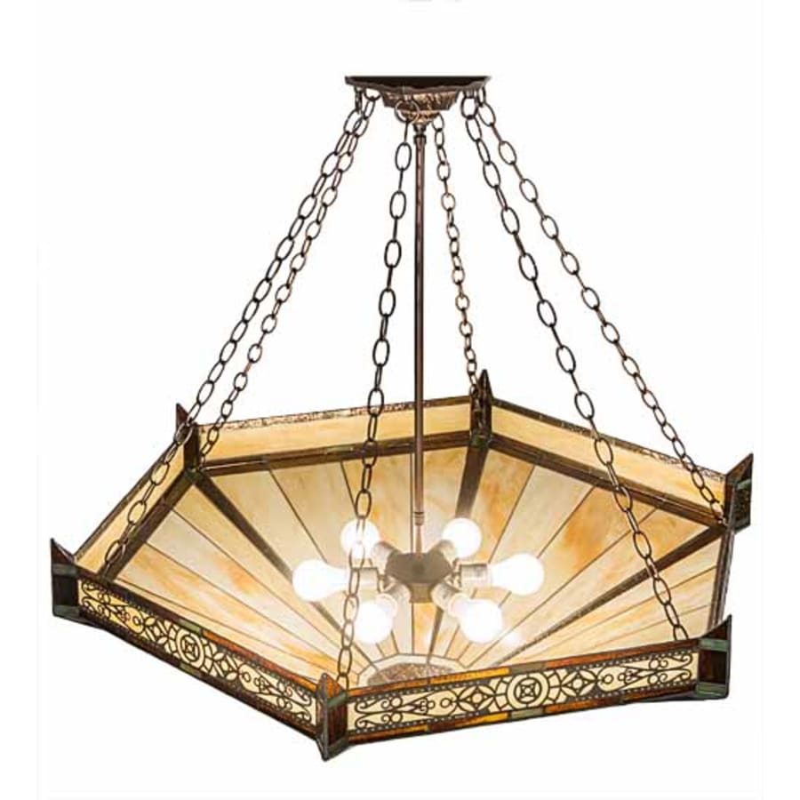 Six-Light 42" Wide Pendant