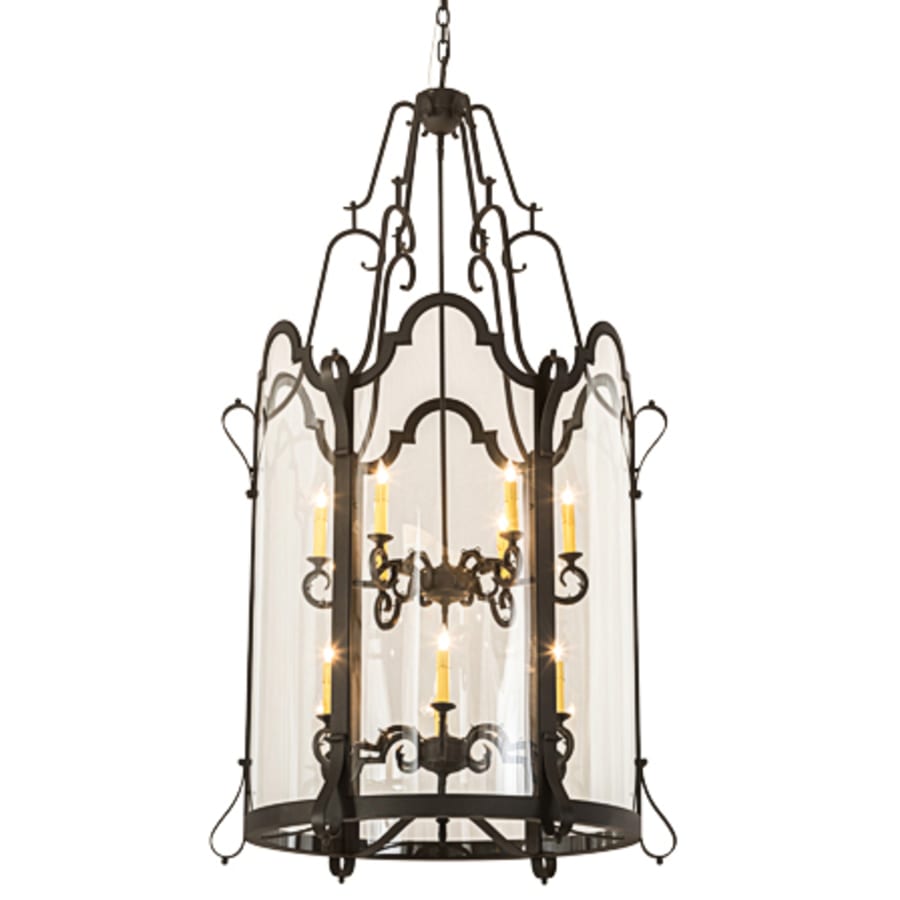 Twelve-Light 33" Wide Taper Candle Pendant