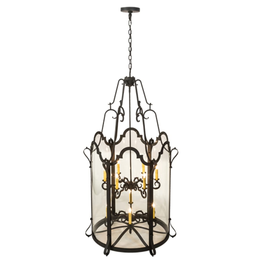 Twelve-Light 33" Wide Taper Candle Pendant