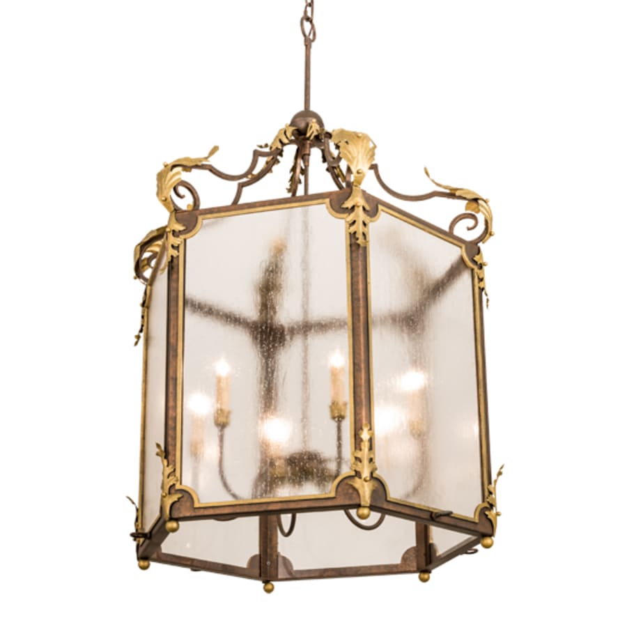 Six-Light 34" Wide Taper Candle Pendant