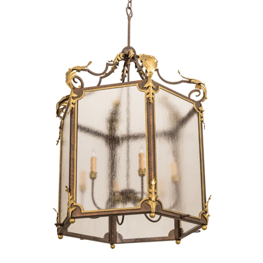Six-Light 34" Wide Taper Candle Pendant