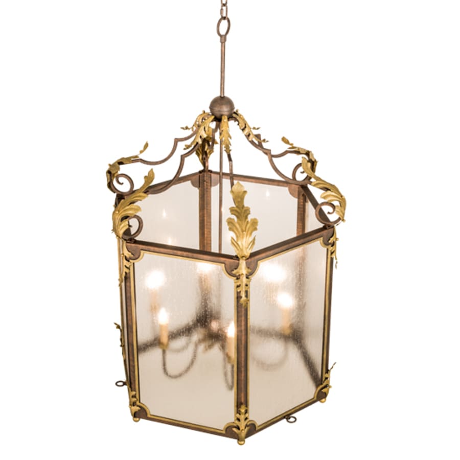 Six-Light 34" Wide Taper Candle Pendant