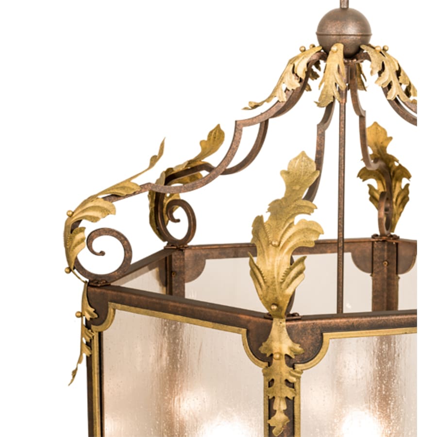 Six-Light 34" Wide Taper Candle Pendant