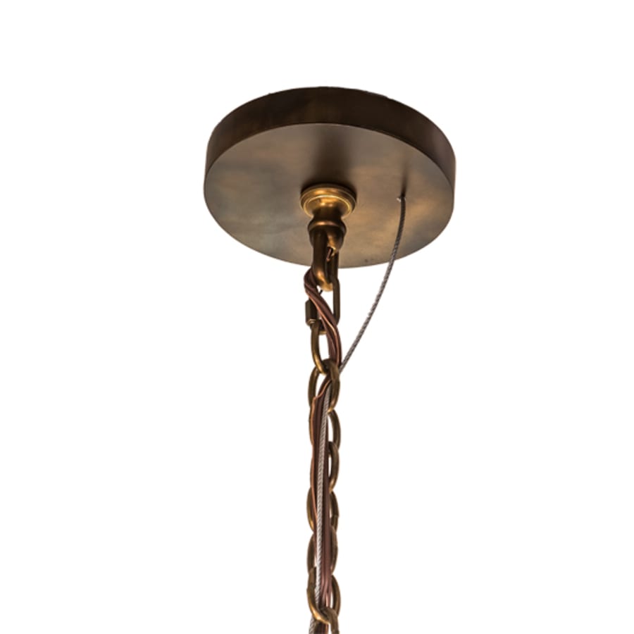 Eight-Light 50" Wide Abstract Pendant
