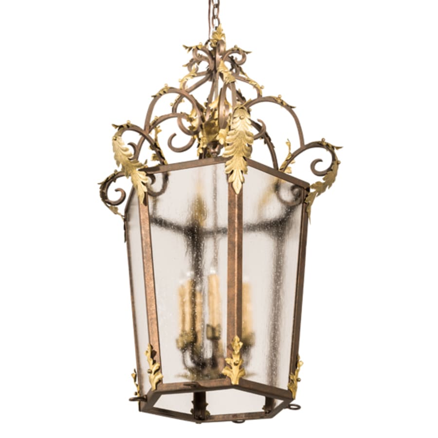 Eight-Light 25" Wide Taper Candle Pendant