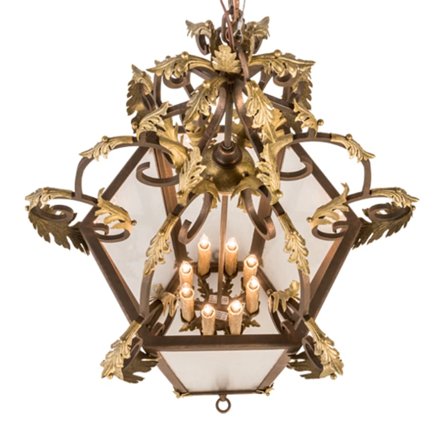 Eight-Light 25" Wide Taper Candle Pendant