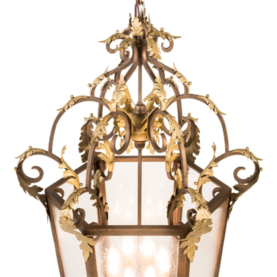 Eight-Light 25" Wide Taper Candle Pendant