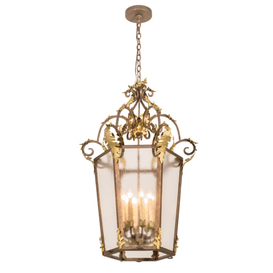 Eight-Light 25" Wide Taper Candle Pendant