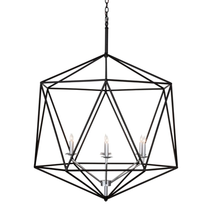 Seven-Light 42" Wide Taper Candle Pendant