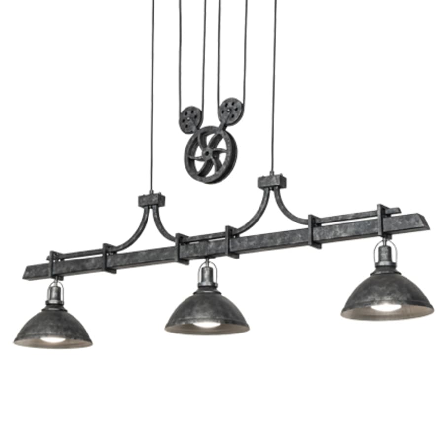 Three-Light 67" Wide Linear Pendant