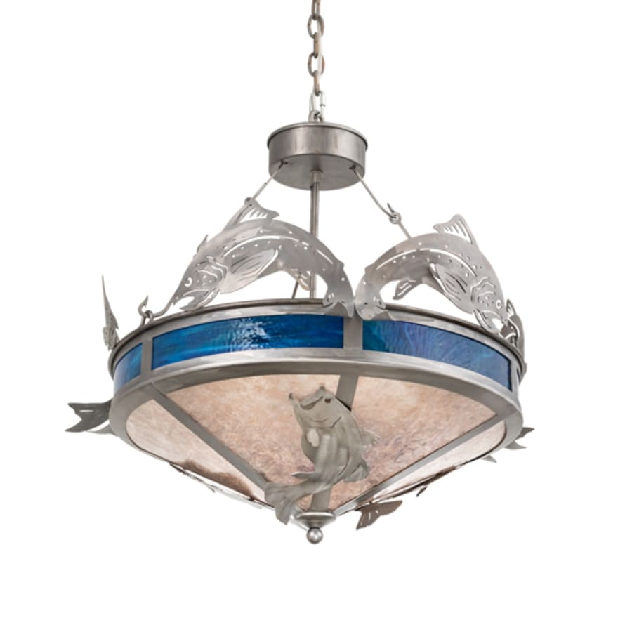 Four-Light 27" Wide Abstract Pendant