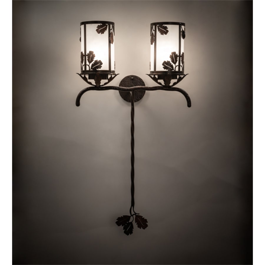 Blue Oak 2-Light 40" Tall Wall Sconce