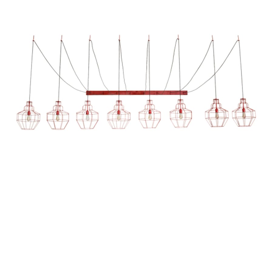 Eight-Light 156" Wide Suspension Multi-Light Pendant detail view 4