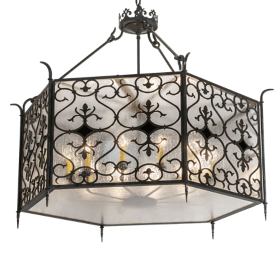 Twelve-Light 48" Wide Taper Candle Pendant