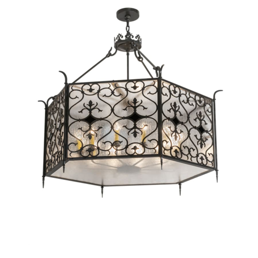 Twelve-Light 48" Wide Taper Candle Pendant